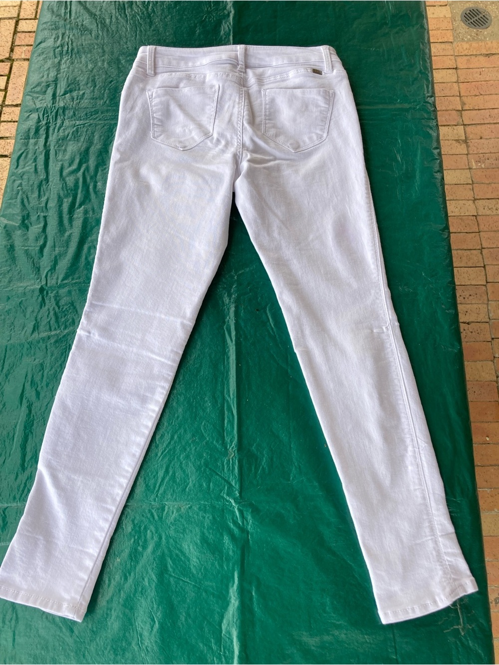 1822 Denim Stretch Ankle Butter Jeans White Slim Fit Size 10 - Picture 2 of 13